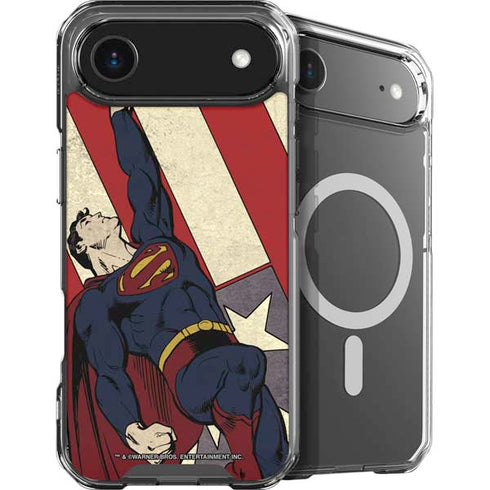 DC Comics Superman Vintage Pose American Flag iPhone 17 Air MagSafe Case