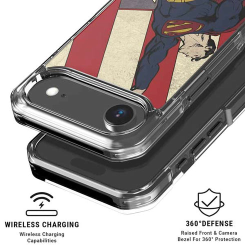 DC Comics Superman Vintage Pose American Flag iPhone 17 Air MagSafe Case