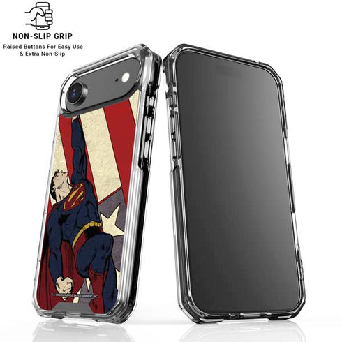 DC Comics Superman Vintage Pose American Flag iPhone 17 Air MagSafe Case