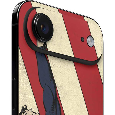 DC Comics Superman Vintage Pose American Flag iPhone 17 Air Skin