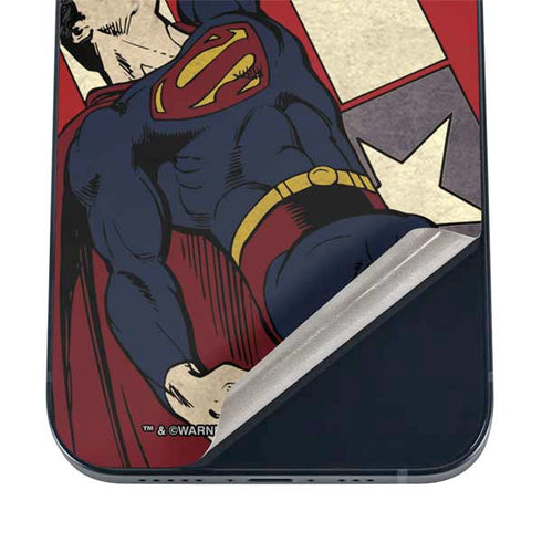 DC Comics Superman Vintage Pose American Flag iPhone 17 Air Skin