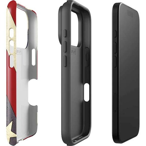 DC Comics Superman Vintage Pose American Flag iPhone 17 Pro Impact Case