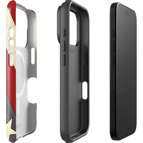 DC Comics Superman Vintage Pose American Flag iPhone 17 Pro Magsafe Impact Case