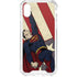 DC Comics Superman Vintage Pose American Flag iPhone XS Clear Case