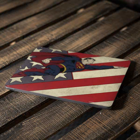 DC Comics Superman Vintage Pose American Flag Apple MacBook Air Skin
