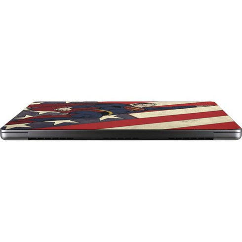 DC Comics Superman Vintage Pose American Flag Apple MacBook Pro 14-inch Skin