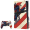 DC Comics Superman Vintage Pose American Flag PS5 Pro Disk Bundle Skin