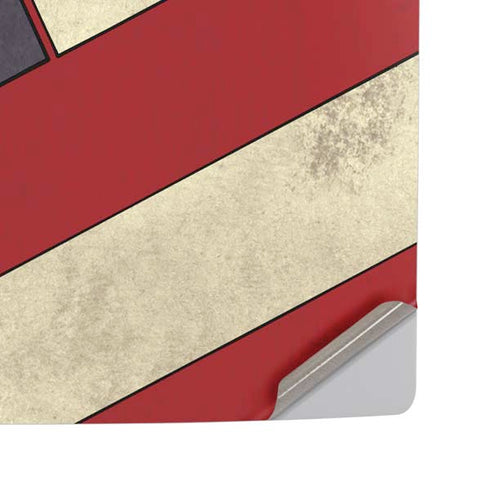 DC Comics Superman Vintage Pose American Flag PS5 Pro Disk Console Skin