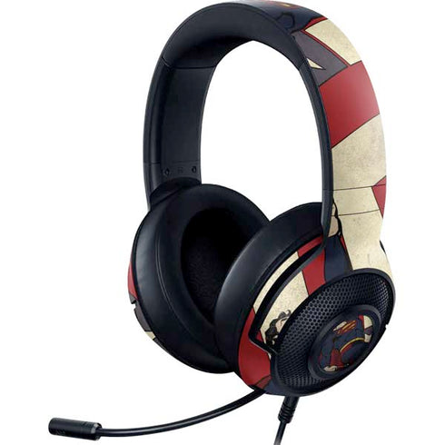 DC Comics Superman Vintage Pose American Flag Razer Kraken X Skin