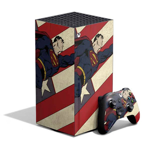 DC Comics Superman Vintage Pose American Flag XBox Series X Digital Edition Bundle Skin
