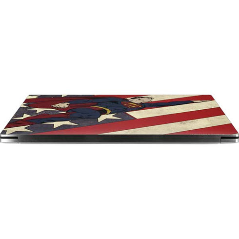 DC Comics Superman Vintage Pose American Flag Dell XPS Skin