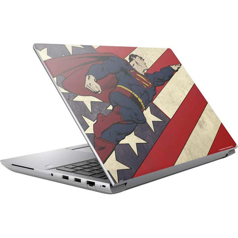 DC Comics Superman Vintage Pose American Flag HP ZBook Fury 16 G10 Skin