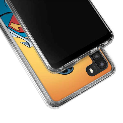 DC Comics Superman 90's Animated Series Galaxy A21 Clear Case