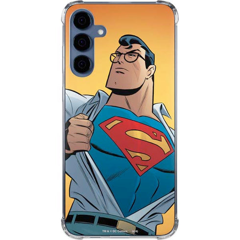 DC Comics Superman 90's Animated Series Galaxy A35 5G Clear Case