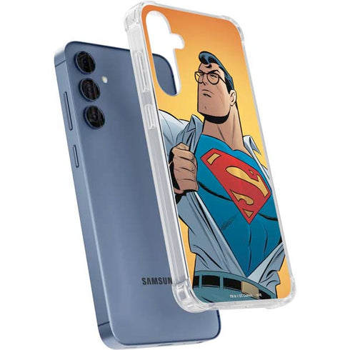 DC Comics Superman 90's Animated Series Galaxy A35 5G Clear Case
