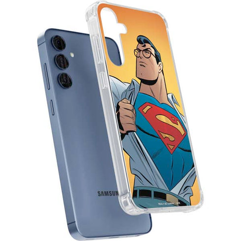 DC Comics Superman 90's Animated Series Galaxy A55 5G Clear Case