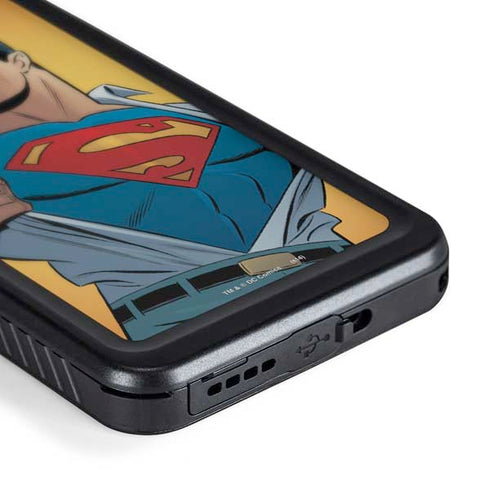DC Comics Superman 90's Animated Series Galaxy S24 Plus Waterproof Case