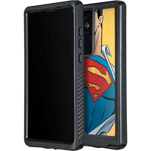 DC Comics Superman 90's Animated Series Galaxy S24 Ultra Waterproof Case