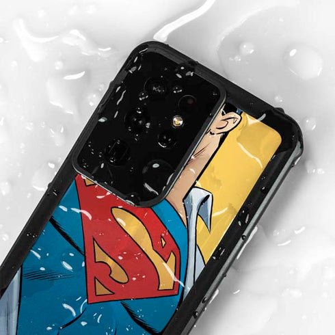 DC Comics Superman 90's Animated Series Galaxy S24 Ultra Waterproof Case