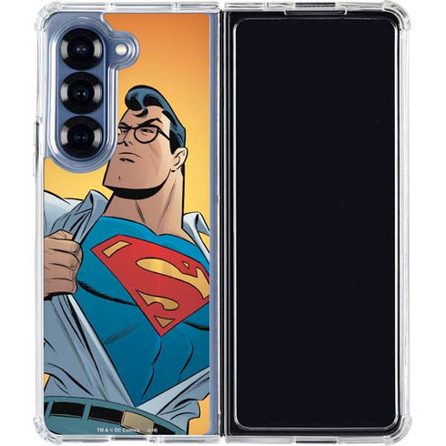 DC Comics Superman 90's Animated Series Galaxy Z Fold6 Clear Case