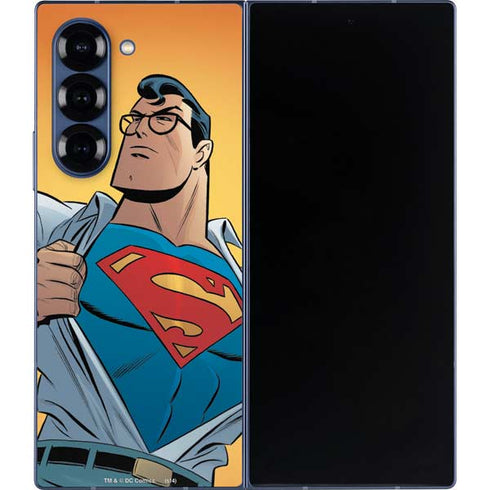 DC Comics Superman 90's Animated Series Galaxy Z Fold6 Skin