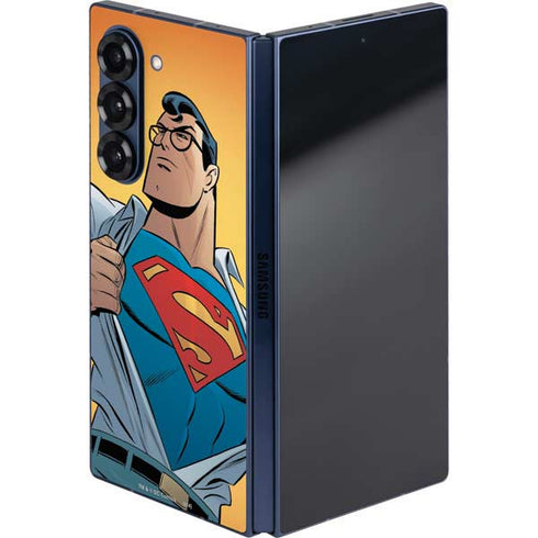 DC Comics Superman 90's Animated Series Galaxy Z Fold6 Skin