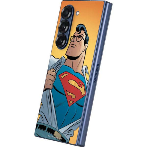 DC Comics Superman 90's Animated Series Galaxy Z Fold6 Skin