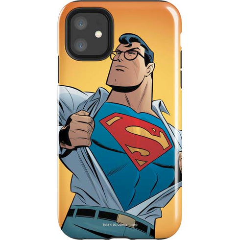 DC Comics Superman 90's Animated Series iPhone 11 Impact Case