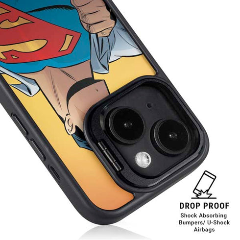 DC Comics Superman 90's Animated Series iPhone 14 Plus Kickstand Case
