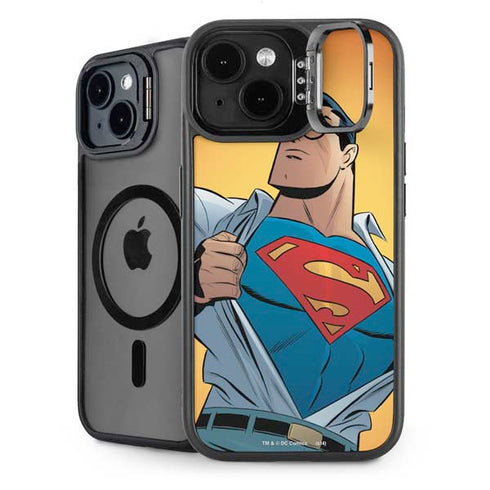 DC Comics Superman 90's Animated Series iPhone 15 Kickstand Case