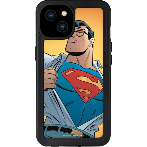 DC Comics Superman 90's Animated Series iPhone 15 Plus Waterproof Case