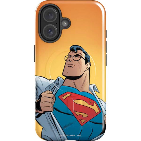 DC Comics Superman 90's Animated Series iPhone 16 Magsafe Impact Case