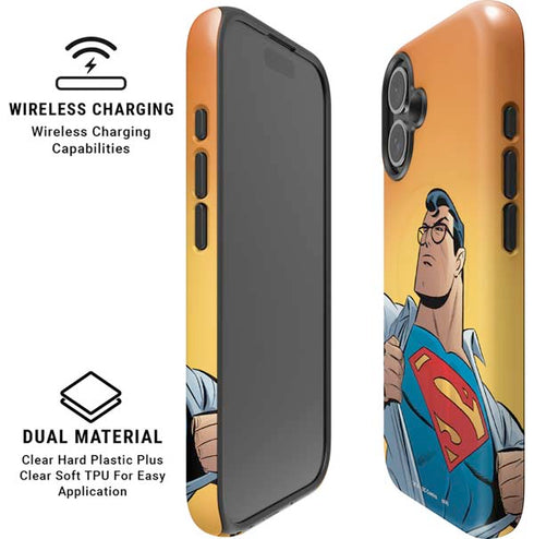 DC Comics Superman 90's Animated Series iPhone 16 Magsafe Impact Case