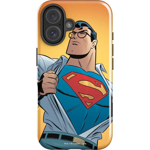DC Comics Superman 90's Animated Series iPhone 16 Plus Impact Case