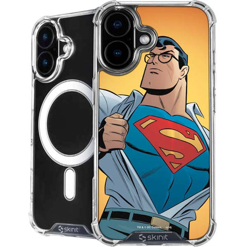 DC Comics Superman 90's Animated Series iPhone 16 Plus MagSafe Case