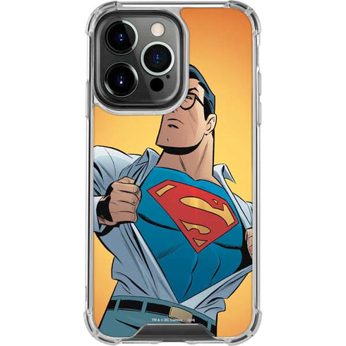 DC Comics Superman 90's Animated Series iPhone 16 Pro Clear Case