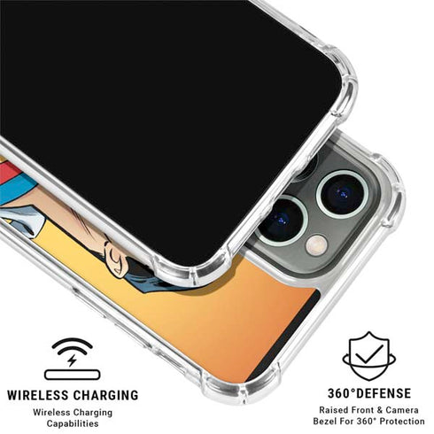 DC Comics Superman 90's Animated Series iPhone 16 Pro Clear Case