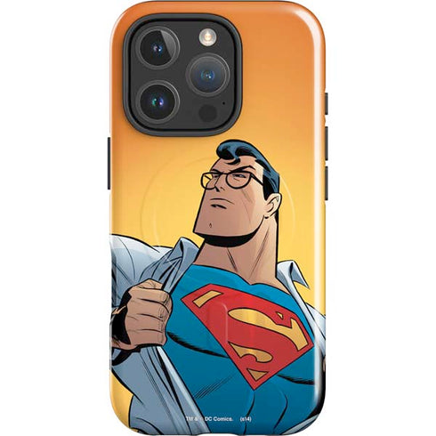 DC Comics Superman 90's Animated Series iPhone 16 Pro Magsafe Impact Case