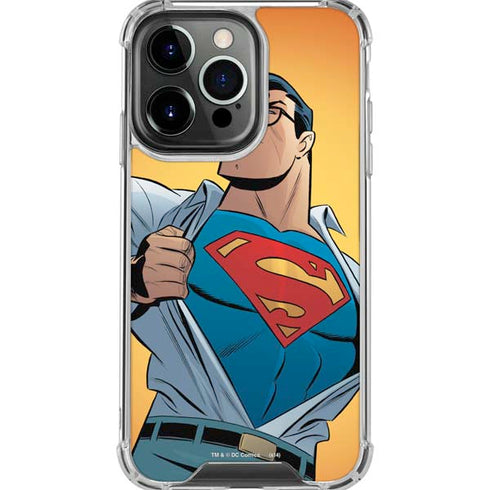 DC Comics Superman 90's Animated Series iPhone 16 Pro Max Clear Case
