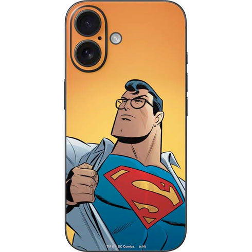 DC Comics Superman 90's Animated Series iPhone 16 Skin