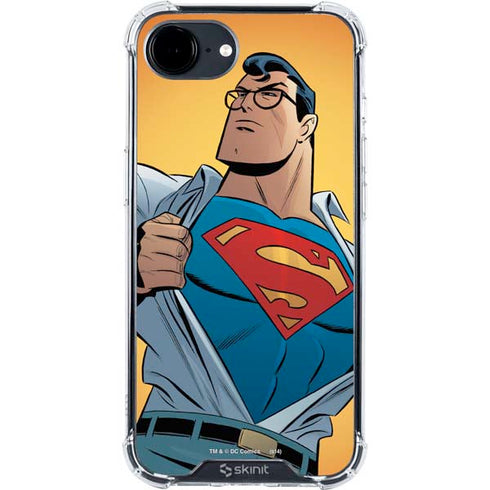 DC Comics Superman 90's Animated Series iPhone 16e Clear Case