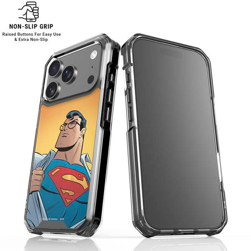 DC Comics Superman 90's Animated Series iPhone 18 Pro Clear Case