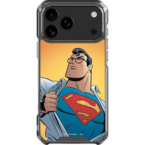 DC Comics Superman 90's Animated Series iPhone 18 Pro Max Clear Case