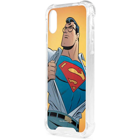 DC Comics Superman 90's Animated Series iPhone XS Clear Case