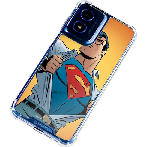 DC Comics Superman 90's Animated Series Moto G 5G (2024) Clear Case