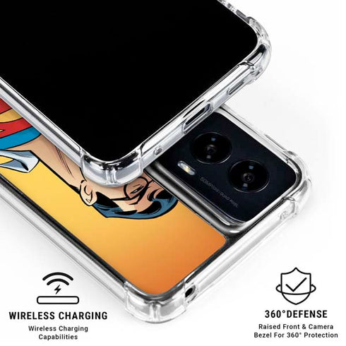 DC Comics Superman 90's Animated Series Moto G Power 5G (2024) Clear Case