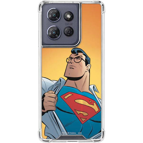 DC Comics Superman 90's Animated Series Moto G Stylus 5G (2025) Clear Case