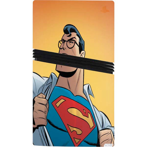 DC Comics Superman 90's Animated Series PS5 Pro Console Skin