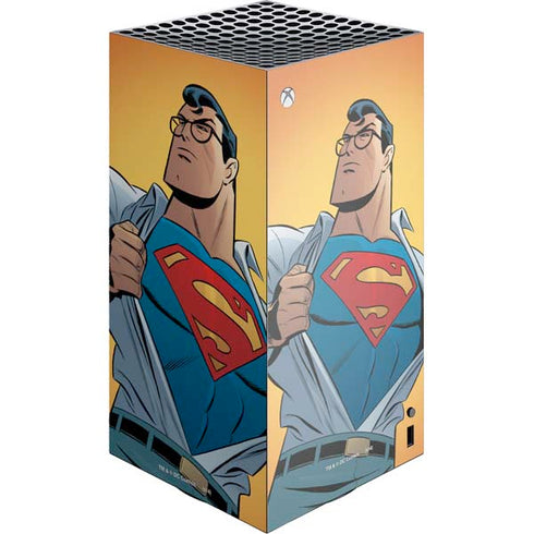 DC Comics Superman 90's Animated Series XBox Series X Digital Edition Console Skin