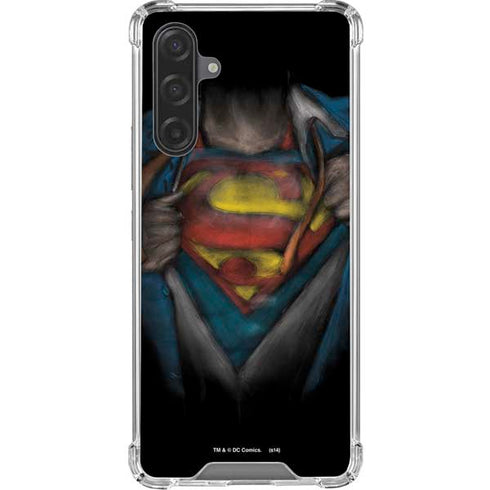 DC Comics Superman Pastel Art Galaxy A17 Clear Case